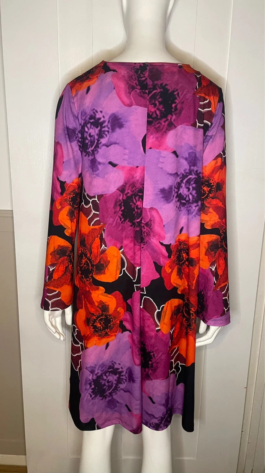 Bodyflirt Boutique Floral Dress With Flared Sleeves Size M