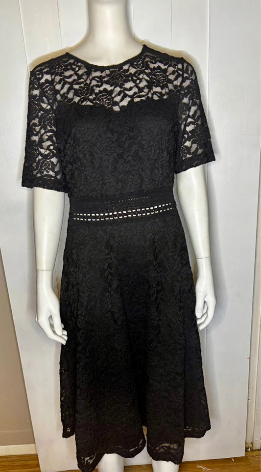 Bodyflirt Black Midi Dress Size 14 RRP £45